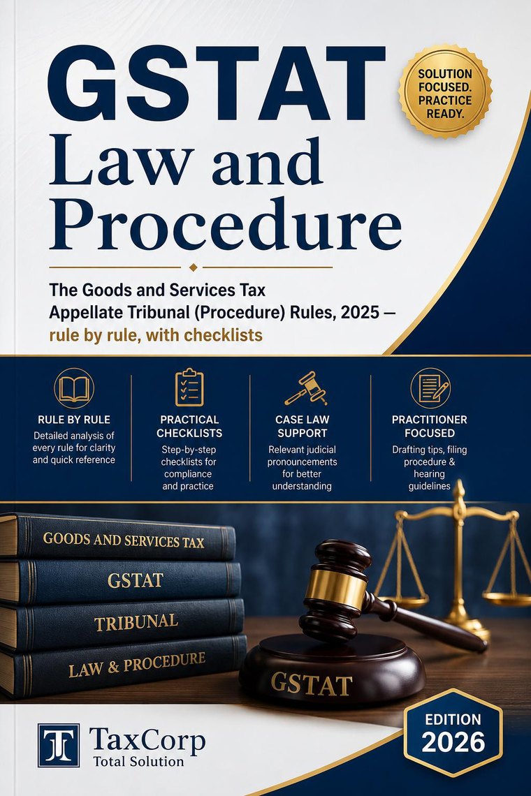 Cover of GSTAT Law and Procedure, TaxCorp Total Solution, Edition 2026
